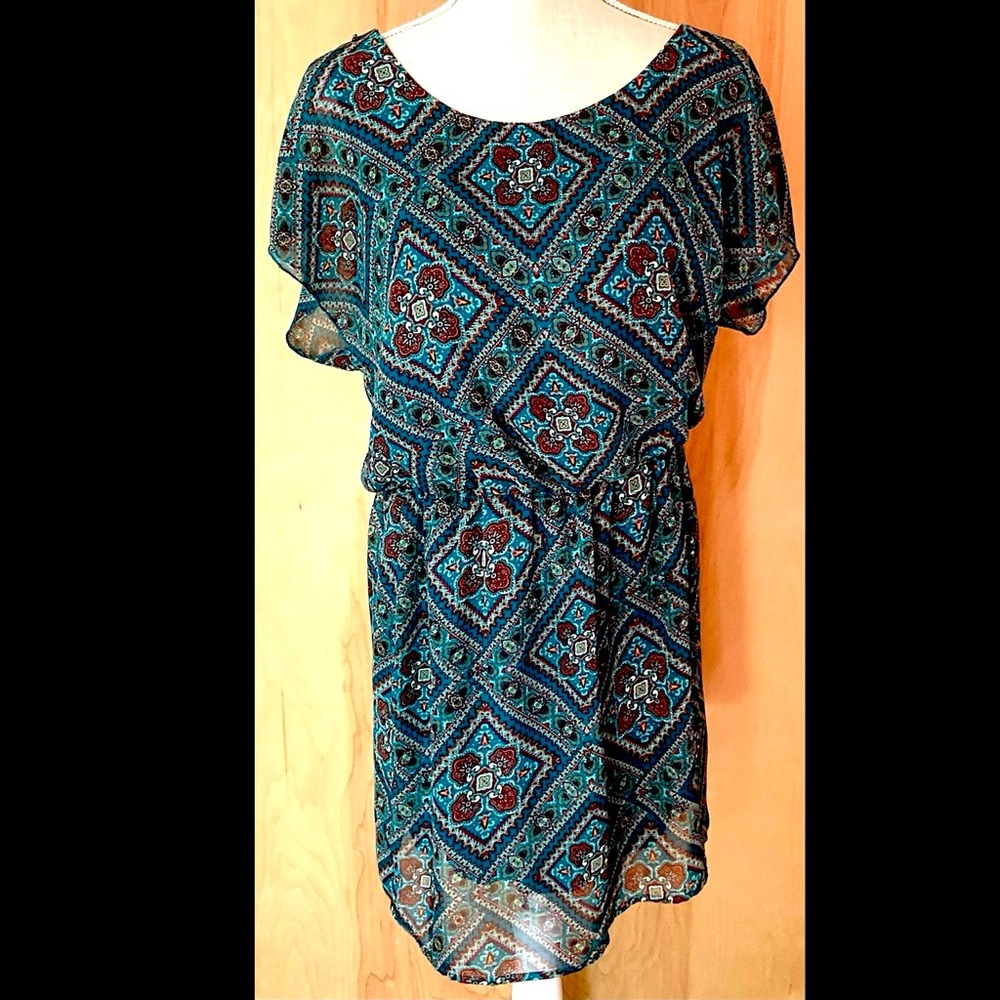City Triangles Colorful Mini Dress - EUC
